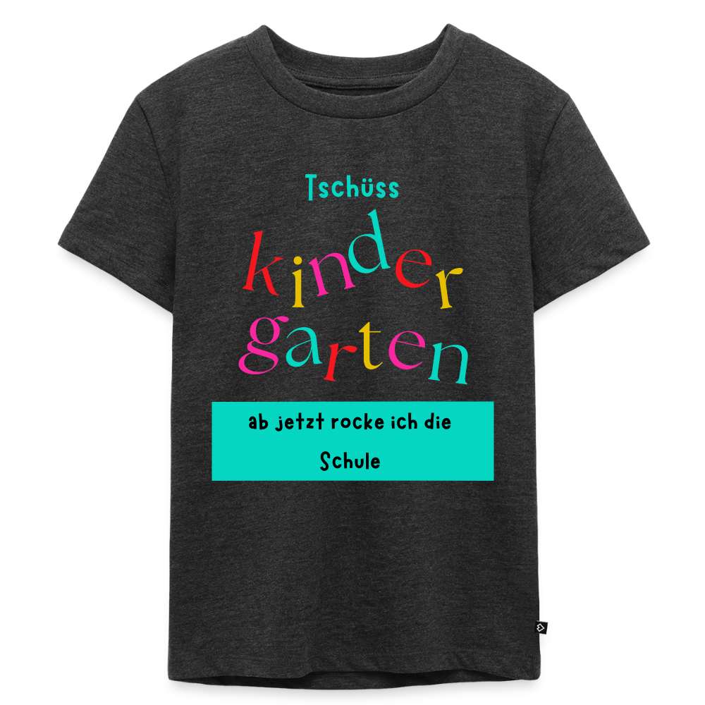 Kindergartenabschied Kinder Premium T-Shirt - Anthrazit meliert