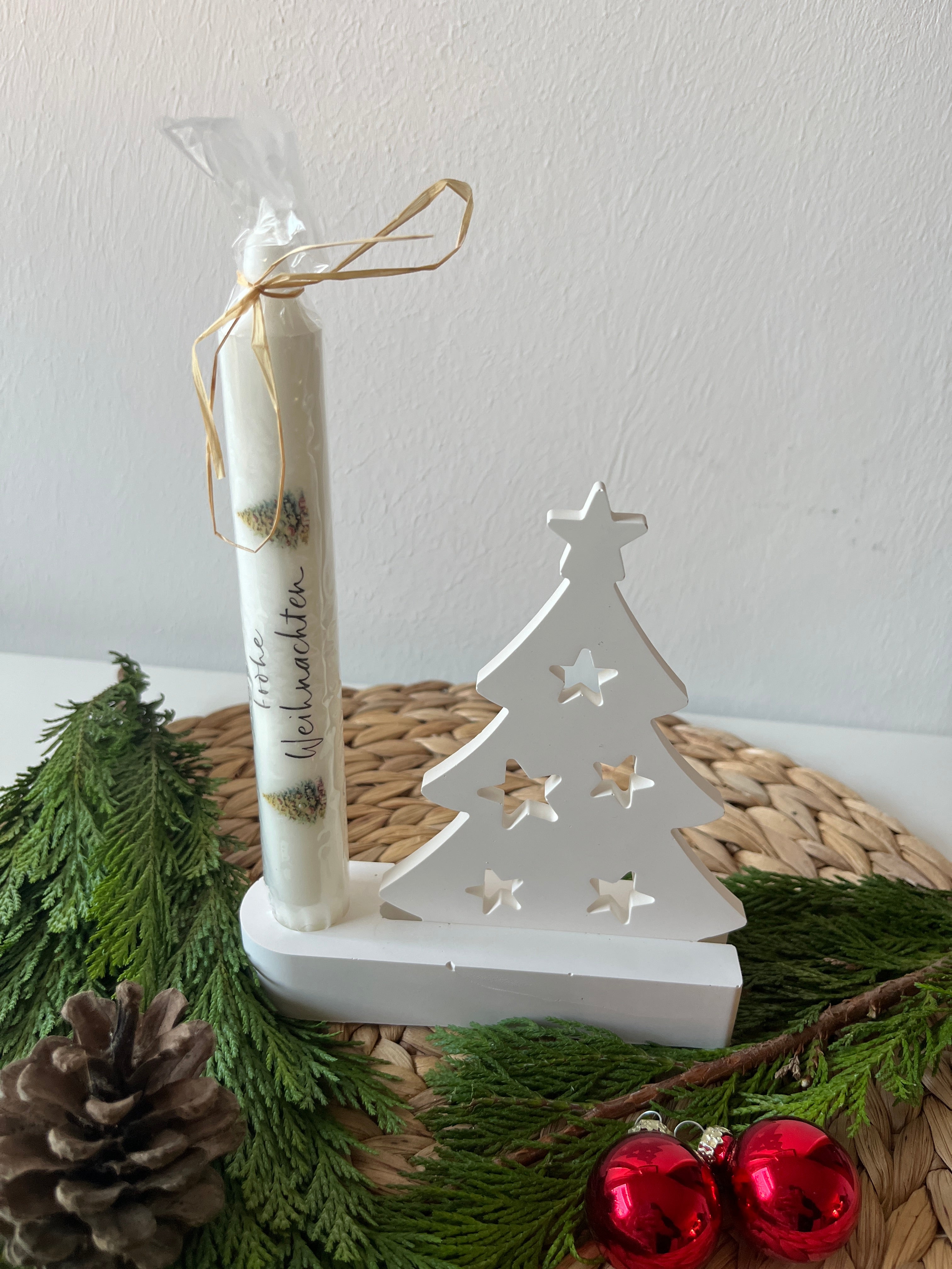 Raysin Kerzenhalter Tannenbaum – Weihnachtsdeko mit Kerze