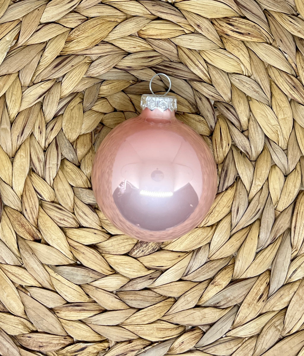 Personalisierte Weihnachtskugel aus Echtglas (6 cm) – Wunschtext & viele Farben