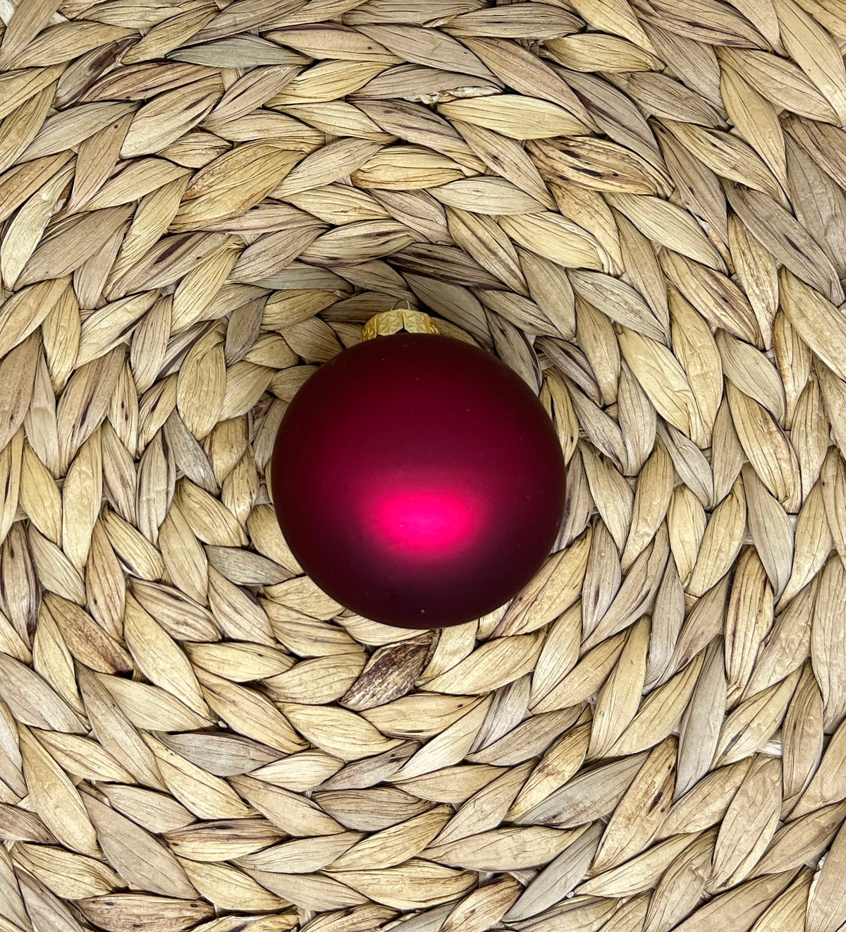 Personalisierte Weihnachtskugel aus Echtglas (6 cm) – Wunschtext & viele Farben