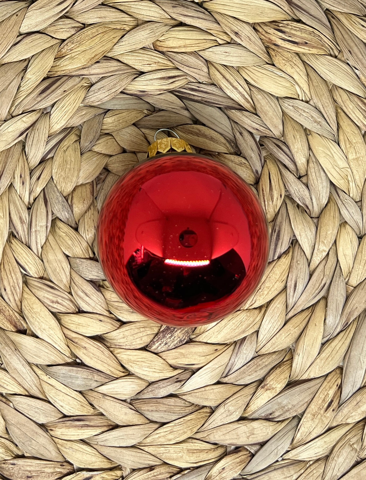Personalisierte Weihnachtskugel aus Echtglas (6 cm) – Wunschtext & viele Farben